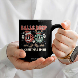 Funny Christmas Bowling Coffee Mug Balls Deep In Christmas Spirit TS11 Print Your Wear