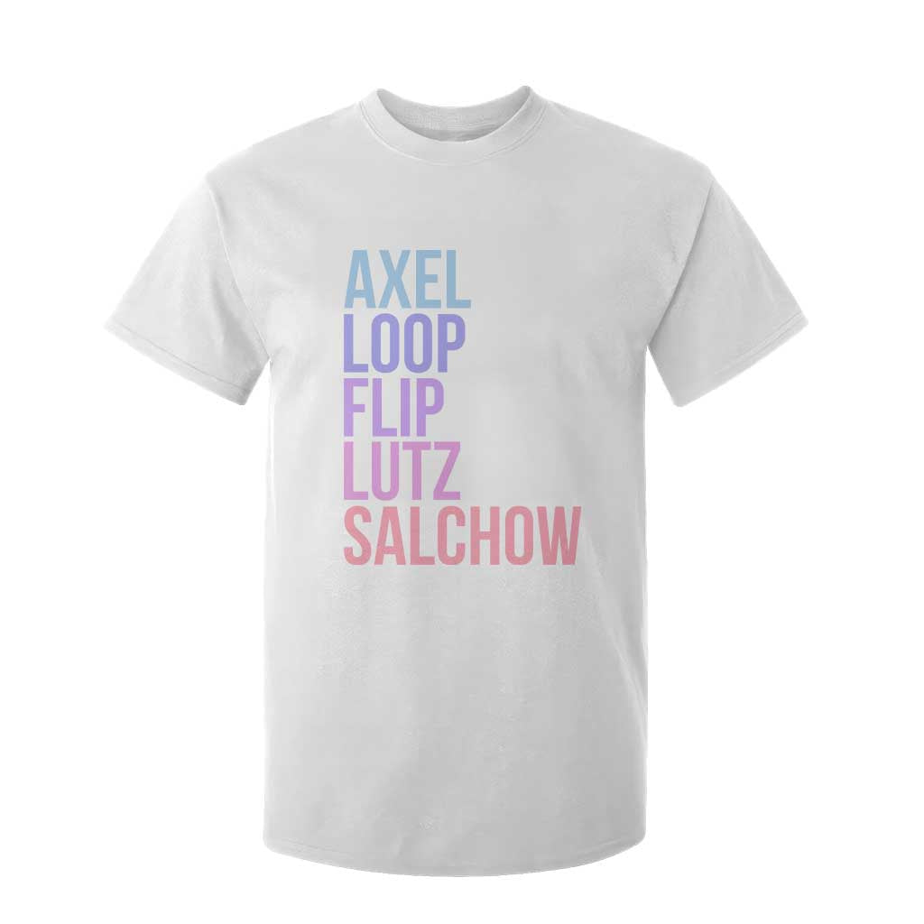 Figure Skating Lovers T Shirt For Kid Funny Axel Loop Flip Lutz Salchow TS11 White Print Your Wear