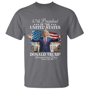 47th President Donald Trump Inauguration Day 2025 T Shirt United States Capitol American Flag Memorabilia TS11 Charcoal Print Your Wear