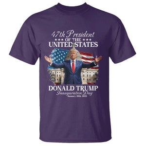 47th President Donald Trump Inauguration Day 2025 T Shirt United States Capitol American Flag Memorabilia TS11 Purple Print Your Wear