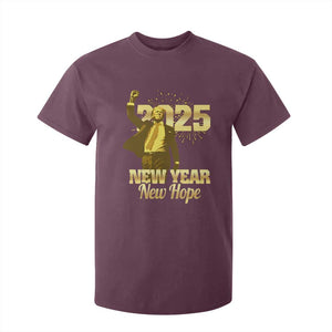 Funny Trump New Year New Hope 2025 T Shirt For Kid TS11 Maroon Print Your Wear