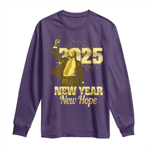 Funny Trump New Year New Hope 2025 Long Sleeve Shirt TS11 Purple Print Your Wear