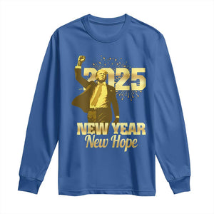 Funny Trump New Year New Hope 2025 Long Sleeve Shirt TS11 Royal Blue Print Your Wear