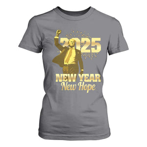 Funny Trump New Year New Hope 2025 T Shirt For Women TS11 Charcoal Print Your Wear