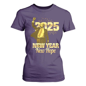 Funny Trump New Year New Hope 2025 T Shirt For Women TS11 Purple Print Your Wear