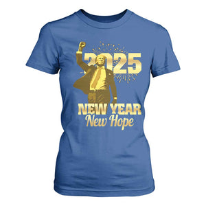 Funny Trump New Year New Hope 2025 T Shirt For Women TS11 Royal Blue Print Your Wear