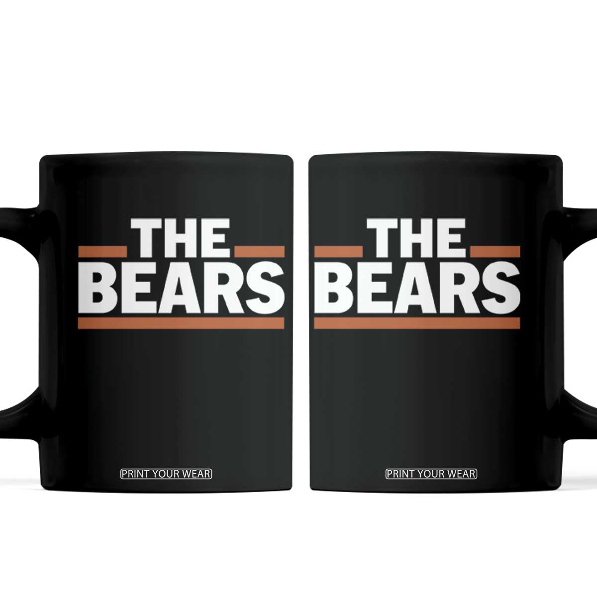 Funny Bears Lover Coffee Mug Orange Stripes Grizzly Animal TS11 Black Print Your Wear