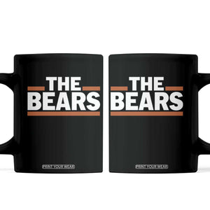 Funny Bears Lover Coffee Mug Orange Stripes Grizzly Animal TS11 Black Print Your Wear