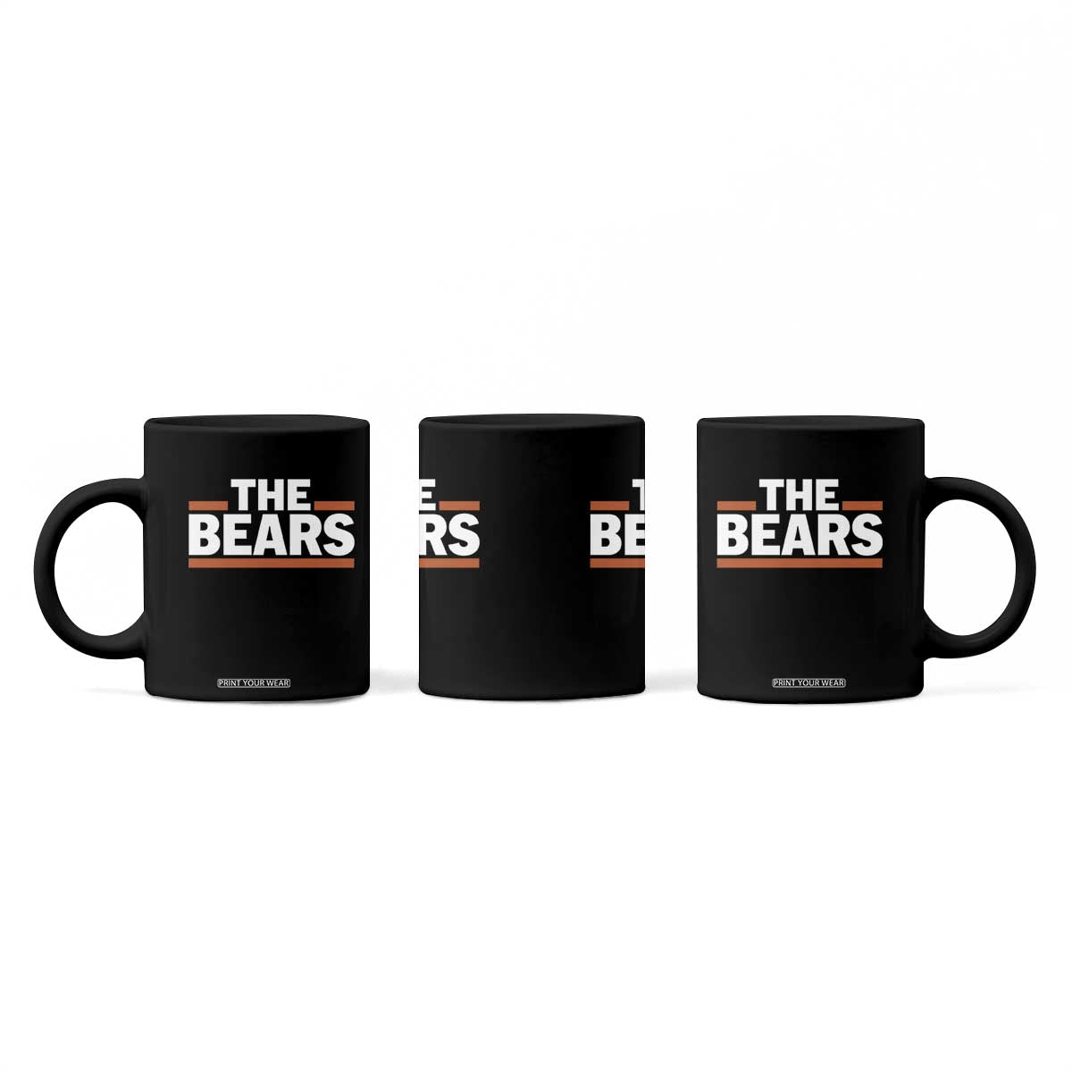 Funny Bears Lover Coffee Mug Orange Stripes Grizzly Animal TS11 Print Your Wear