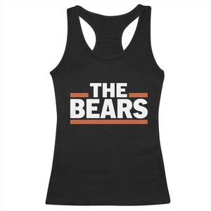 Funny Bears Lover Racerback Tank Top Orange Stripes Grizzly Animal TS11 Black Print Your Wear