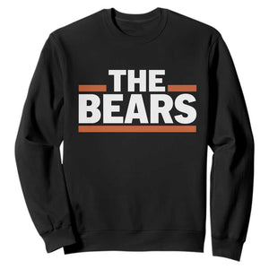 Funny Bears Lover Sweatshirt Orange Stripes Grizzly Animal TS11 Black Print Your Wear