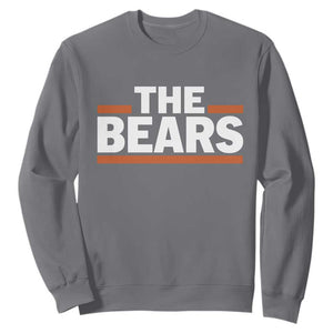 Funny Bears Lover Sweatshirt Orange Stripes Grizzly Animal TS11 Charcoal Print Your Wear