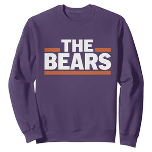 Funny Bears Lover Sweatshirt Orange Stripes Grizzly Animal TS11 Purple Print Your Wear