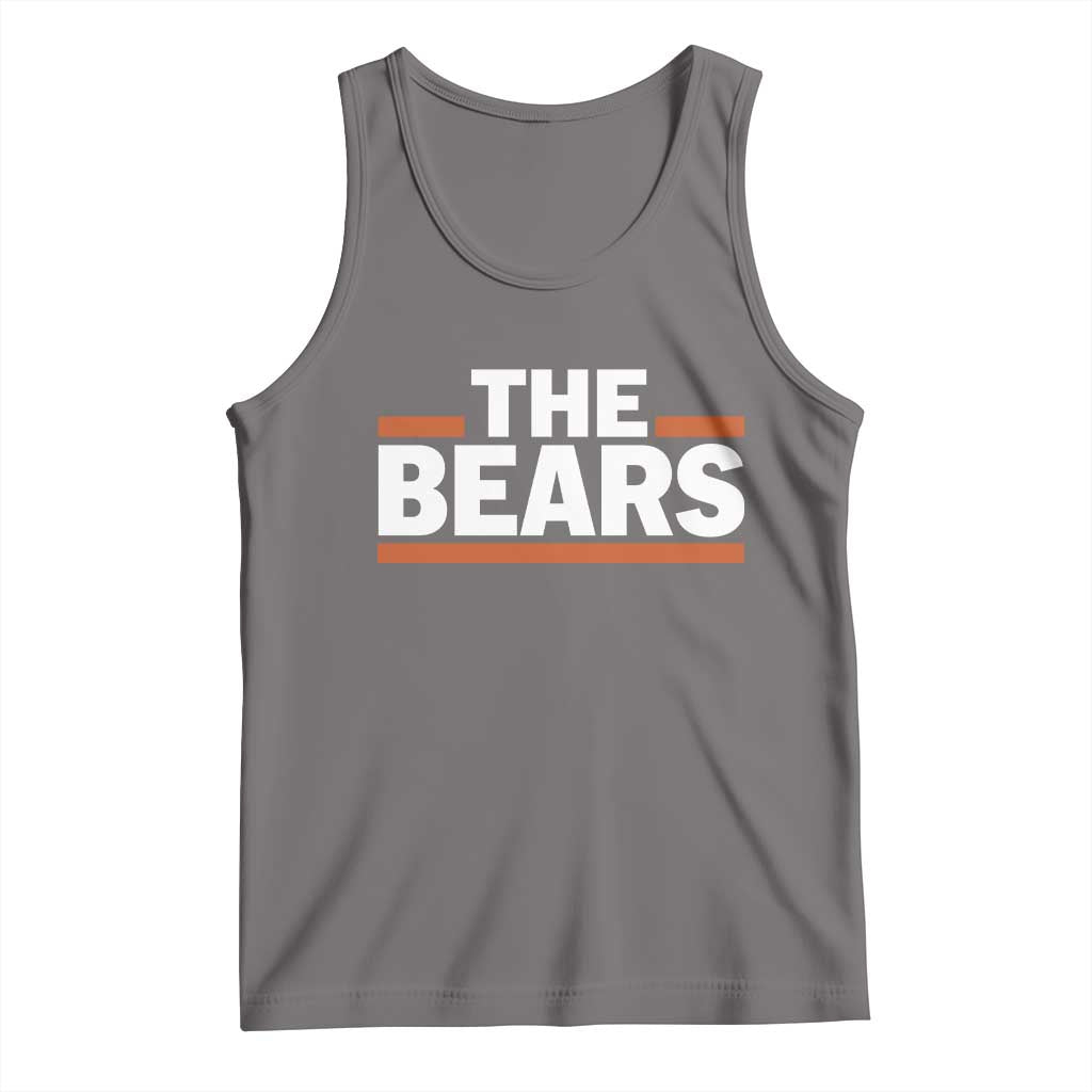 Funny Bears Lover Tank Top Orange Stripes Grizzly Animal TS11 Deep Heather Print Your Wear