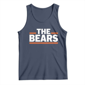 Funny Bears Lover Tank Top Orange Stripes Grizzly Animal TS11 Navy Print Your Wear