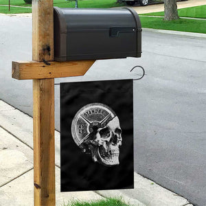 Skull 45 lbs Plate Weight Lifting Gym Workout Garden Flag TS11 Print Your Wear