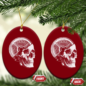 Skull 45 lbs Plate Weight Lifting Gym Workout Ceramic Ornament TS11 Print Your Wear