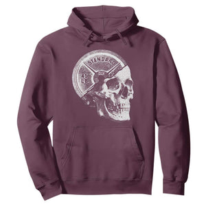 Skull 45 lbs Plate Weight Lifting Gym Workout Hoodie TS11 Maroon Print Your Wear
