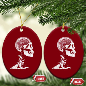 Funny Skeleton 45 lbs Plate Weight Lifting Gym Working Out Ceramic Ornament TS11 Print Your Wear