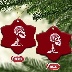 Funny Skeleton 45 lbs Plate Weight Lifting Gym Working Out Ceramic Ornament TS11 Print Your Wear