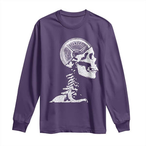 Funny Skeleton 45 lbs Plate Weight Lifting Gym Working Out Long Sleeve Shirt TS11 Purple Print Your Wear