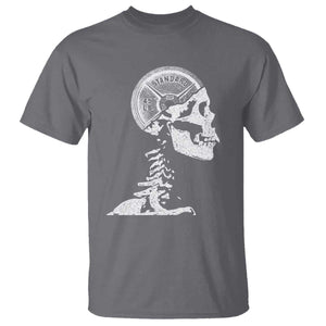 Funny Skeleton 45 lbs Plate Weight Lifting Gym Working Out T Shirt TS11 Charcoal Print Your Wear