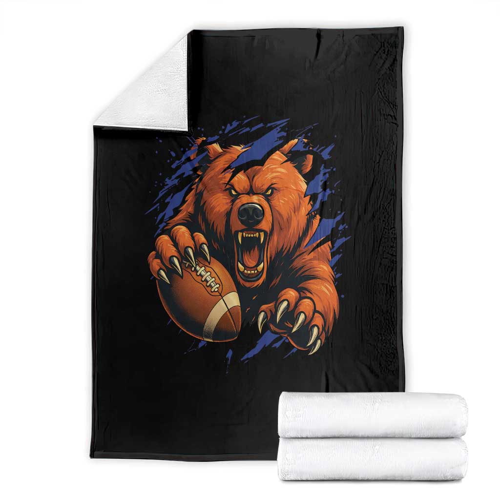 Funny CFB Game Day Throw Blanket Football Lover TS11 Black Print Your Wear