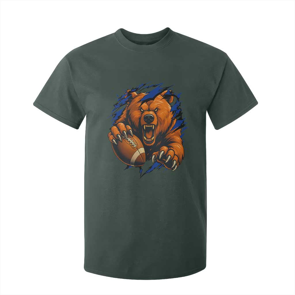 Funny CFB Game Day T Shirt For Kid Football Lover TS11 Dark Forest Green Print Your Wear
