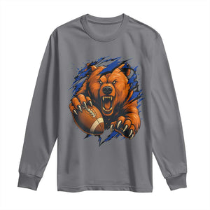 Funny CFB Game Day Long Sleeve Shirt Football Lover TS11 Charcoal Print Your Wear