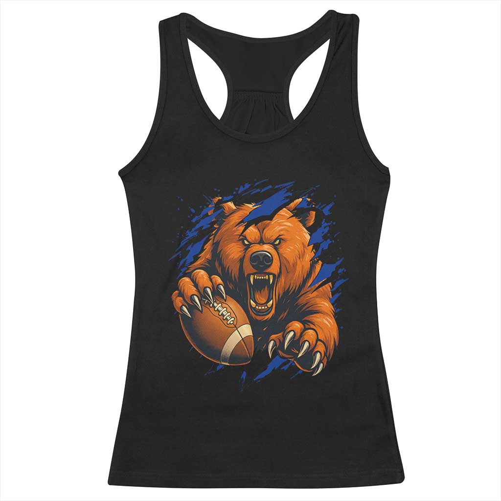 Funny CFB Game Day Racerback Tank Top Football Lover TS11 Black Print Your Wear