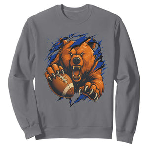 Funny CFB Game Day Sweatshirt Football Lover TS11 Charcoal Print Your Wear