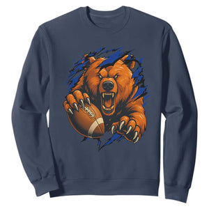 Funny CFB Game Day Sweatshirt Football Lover TS11 Navy Print Your Wear