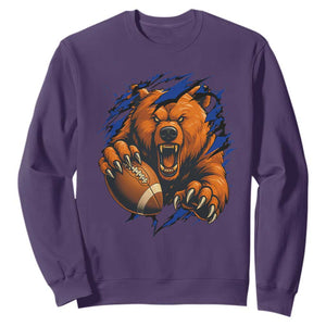 Funny CFB Game Day Sweatshirt Football Lover TS11 Purple Print Your Wear