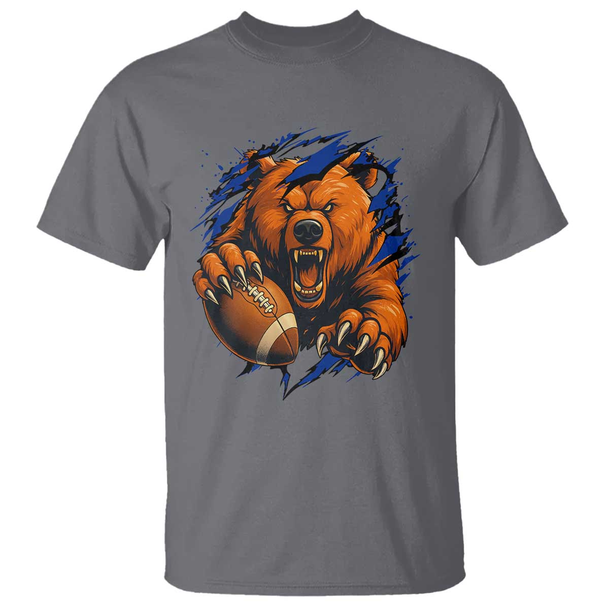 Funny CFB Game Day T Shirt Football Lover TS11 Charcoal Print Your Wear