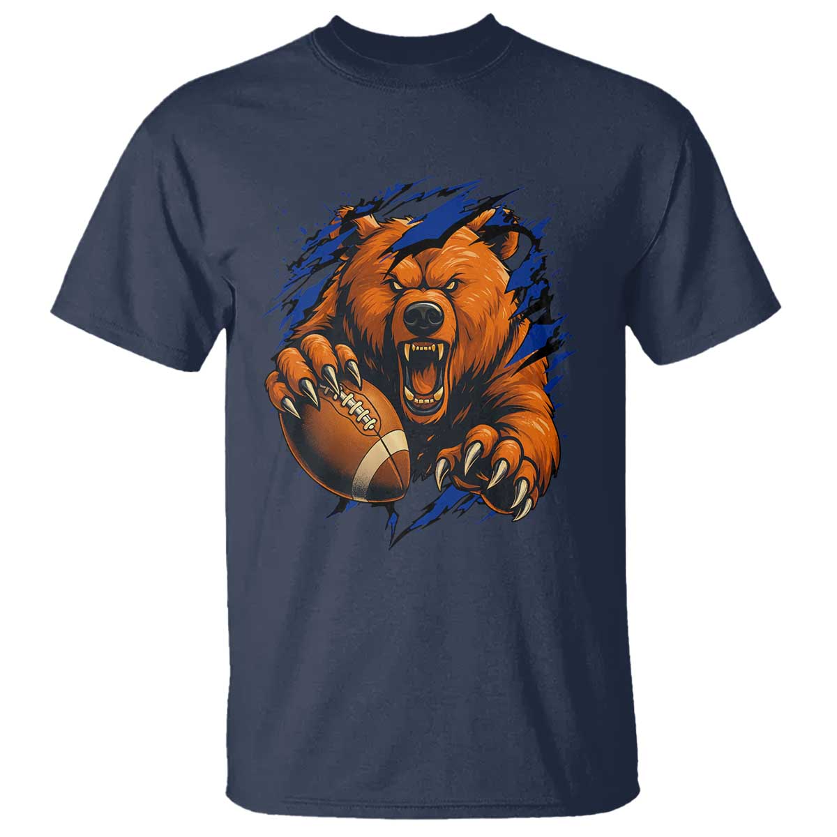 Funny CFB Game Day T Shirt Football Lover TS11 Navy Print Your Wear