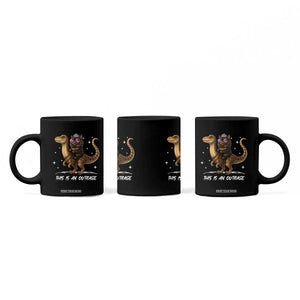 Dungeon Cat This Is An Outrage Coffee Mug Funny Princess Kitten Dinosaur TS11 Print Your Wear