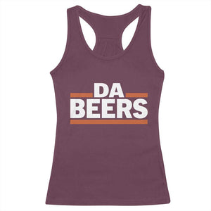 Funny Chicago Beer Lover Racerback Tank Top Beer Day Drinking Party TS11 Maroon Print Your Wear