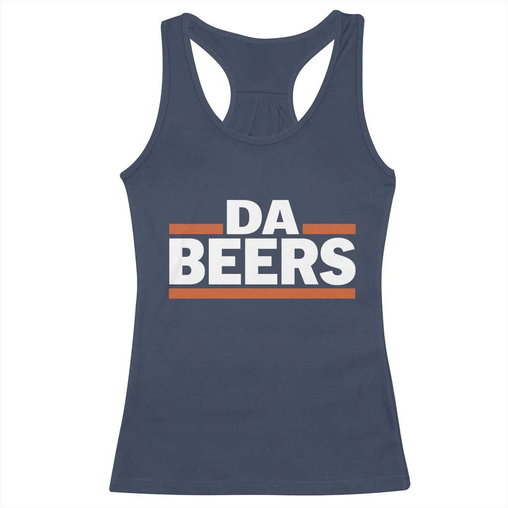 Funny Chicago Beer Lover Racerback Tank Top Beer Day Drinking Party TS11 Navy Print Your Wear