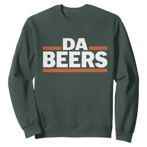 Funny Chicago Beer Lover Sweatshirt Beer Day Drinking Party TS11 Dark Forest Green Print Your Wear