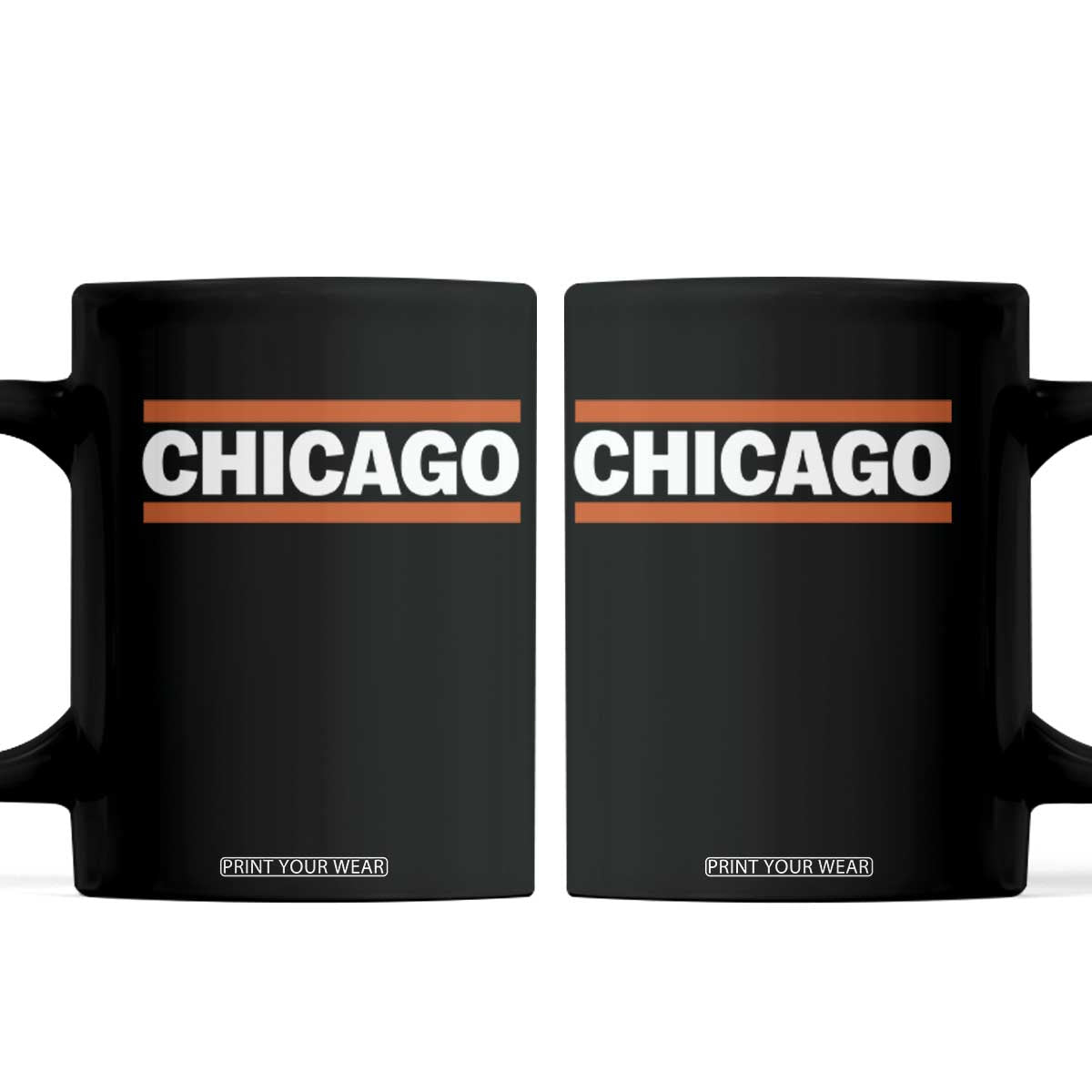 Chicago Coffee Mug Classic Retro City Illinois IL Lake Michigan Midwest Pride TS11 Black Print Your Wear