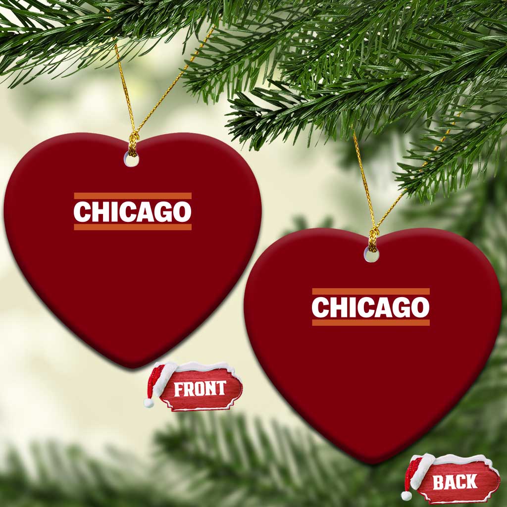 Chicago Ceramic Ornament Classic Retro City Illinois IL Lake Michigan Midwest Pride TS11 Print Your Wear