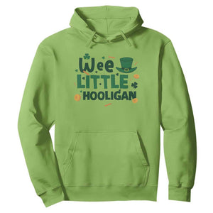 Funny St Patrick's Day Wee Little Hooligan Hoodie Shamrock TS11 Lime Print Your Wear