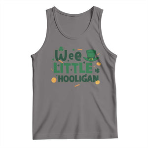 Funny St Patrick's Day Wee Little Hooligan Tank Top Shamrock TS11 Deep Heather Print Your Wear