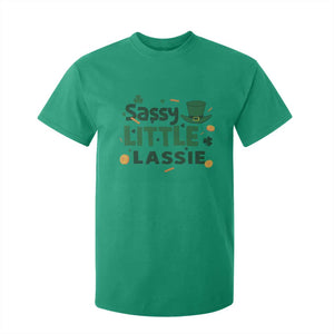 Funny St Patrick's Day Sassy Little Lassie T Shirt For Kid Shamrock TS11 Irish Green Print Your Wear