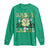 Funny St Patrick's Day Sassy Little Lassie Long Sleeve Shirt Retro Groovy Clover TS11 Irish Green Print Your Wear