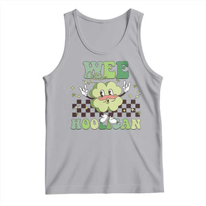 Funny St Patrick's Day Wee Little Hooligan Tank Top Retro Groovy Clover TS11 Athletic Heather Print Your Wear