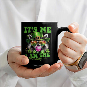 Funny It's Me I Am The Shenanigans Coffee Mug St Patrick's Day Racoon Shamrock TS11 Print Your Wear