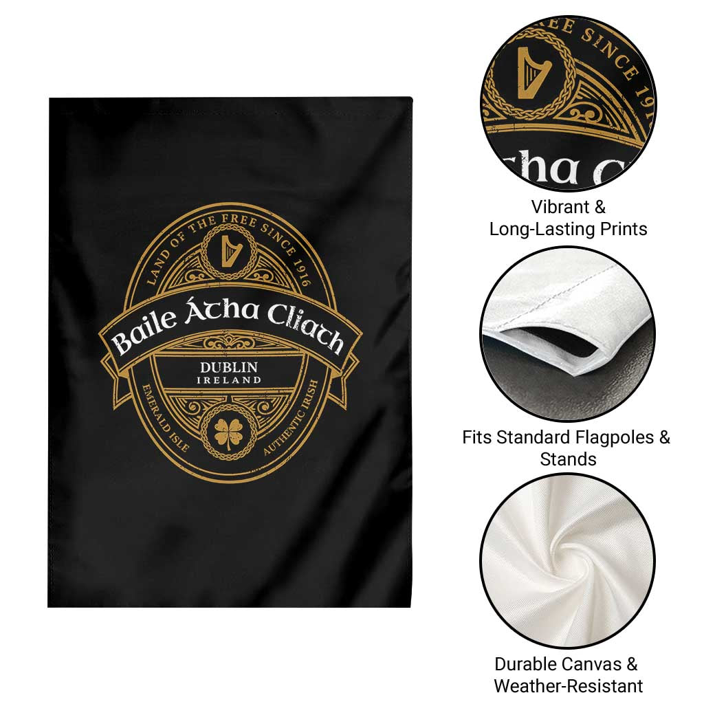 Dublin Ireland Garden Flag Baile Atha Cliath Land Of The Free Since 1916 TS11 Print Your Wear