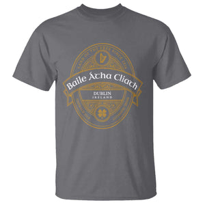 Dublin Ireland T Shirt Baile Atha Cliath Land Of The Free Since 1916 TS11 Charcoal Print Your Wear