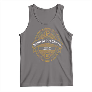 Dublin Ireland Tank Top Baile Atha Cliath Land Of The Free Since 1916 TS11 Deep Heather Print Your Wear